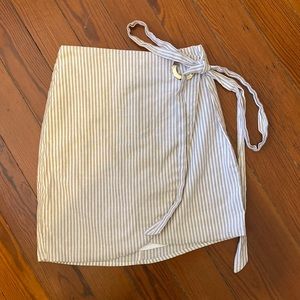 Sabo Skirt Striped Skirt with Gold Loop and Tie